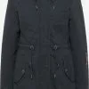 DreiMaster Vintage Parkas Parka D’hiver Femme Bleu Marine