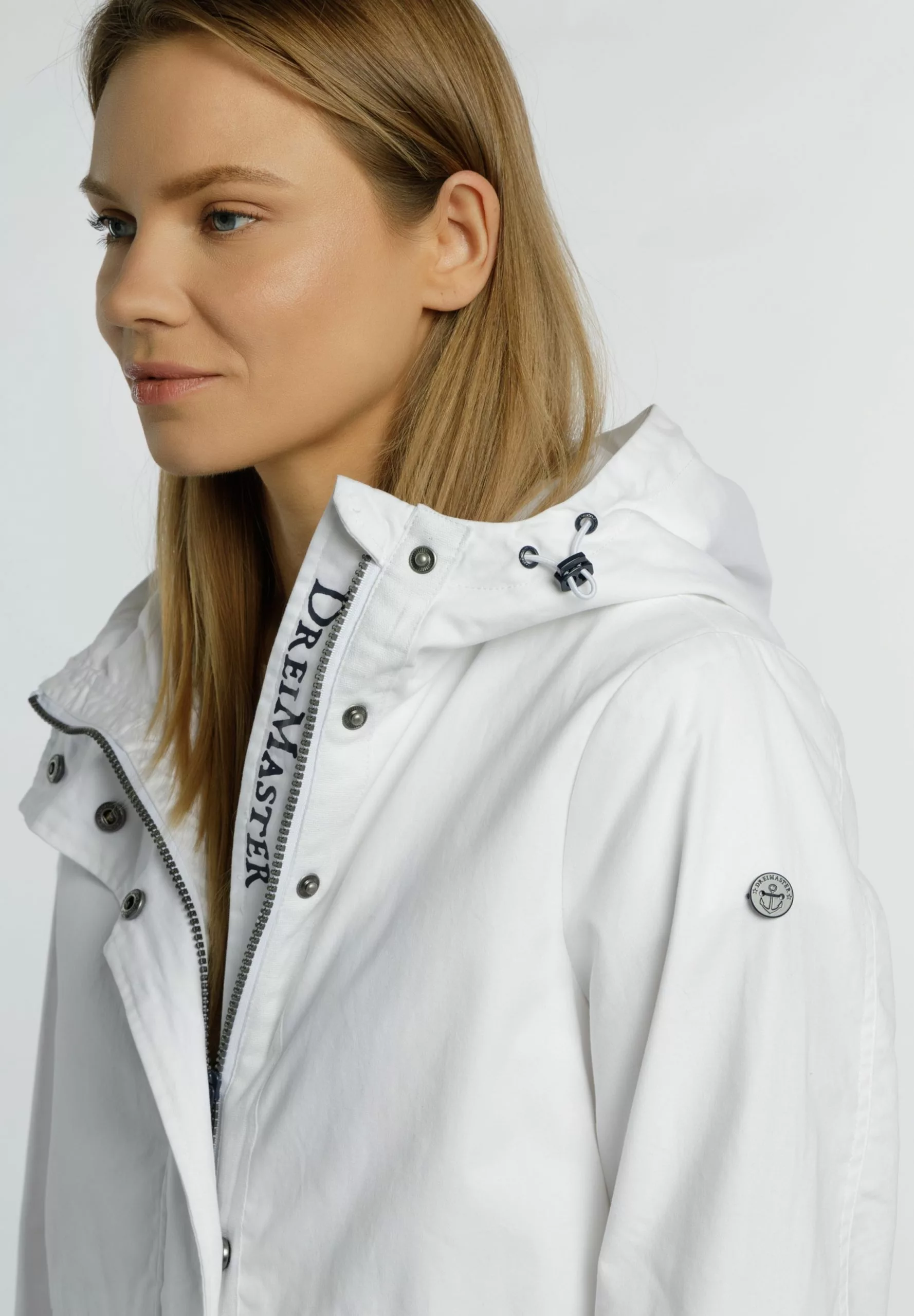 Manteaux De Pluie Manteau Mi-saison Femme Blanc 5 Manteaux De Pluie Manteau Mi-saison Femme Blanc – Image 5