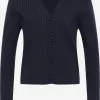 Gilets Cardigan Femme Bleu Nuit