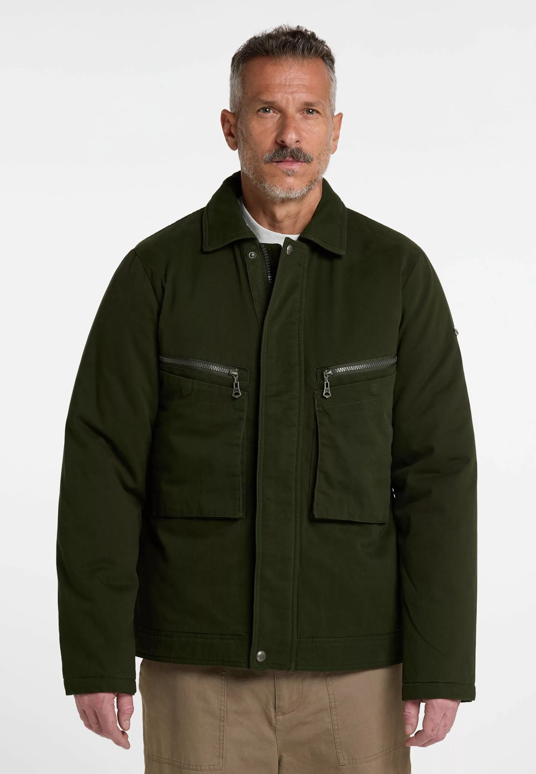 DreiMaster Vintage Vestes De Mi-saison Veste Mi-saison Imane Homme Vert Foncé 2 DreiMaster Vintage Vestes De Mi-saison Veste Mi-saison Imane Homme Vert Foncé – Image 2