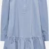 Robes Fluides Robe-chemise Femme Bleu Fumé