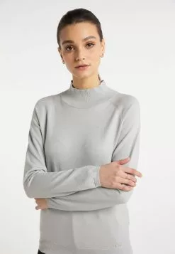Pulls Basiques Pull-over Nally Femme Gris Clair -Magasin Vintage Dreimaster 9e45d5ee38d51473dec7d1b91a6d27ac