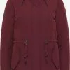 Parkas Parka D’hiver Femme Bordeaux