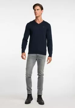 Pulls à Col En V Pull-over Markani Homme Bleu Cobalt -Magasin Vintage Dreimaster a0792489b8e002dc34d2aace6556d39a