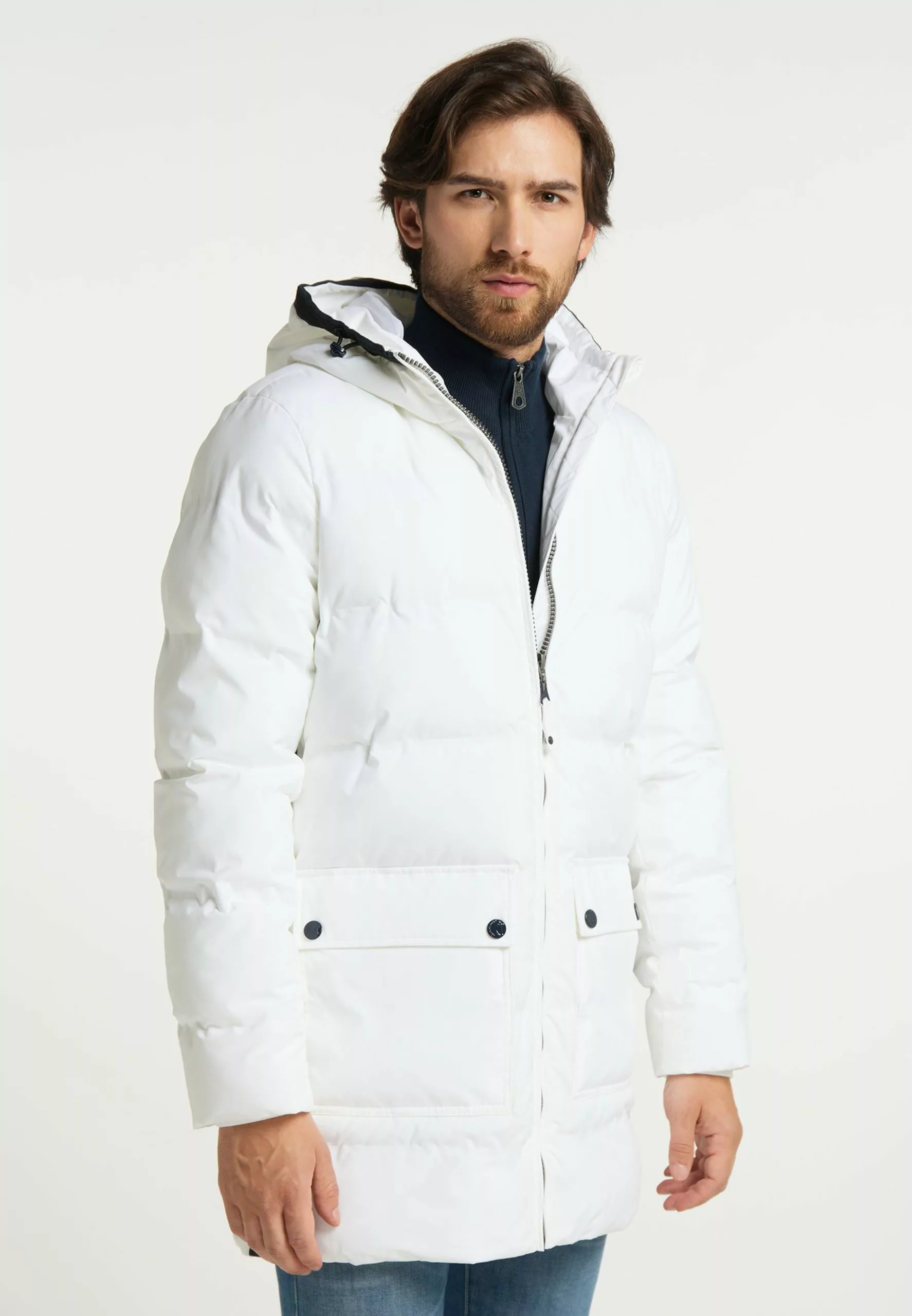 Parkas Parka D’hiver Homme Blanc 2 Parkas Parka D’hiver Homme Blanc – Image 2