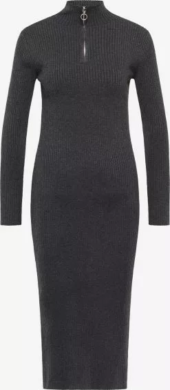 Robes Robes En Maille Femme Gris Basalte