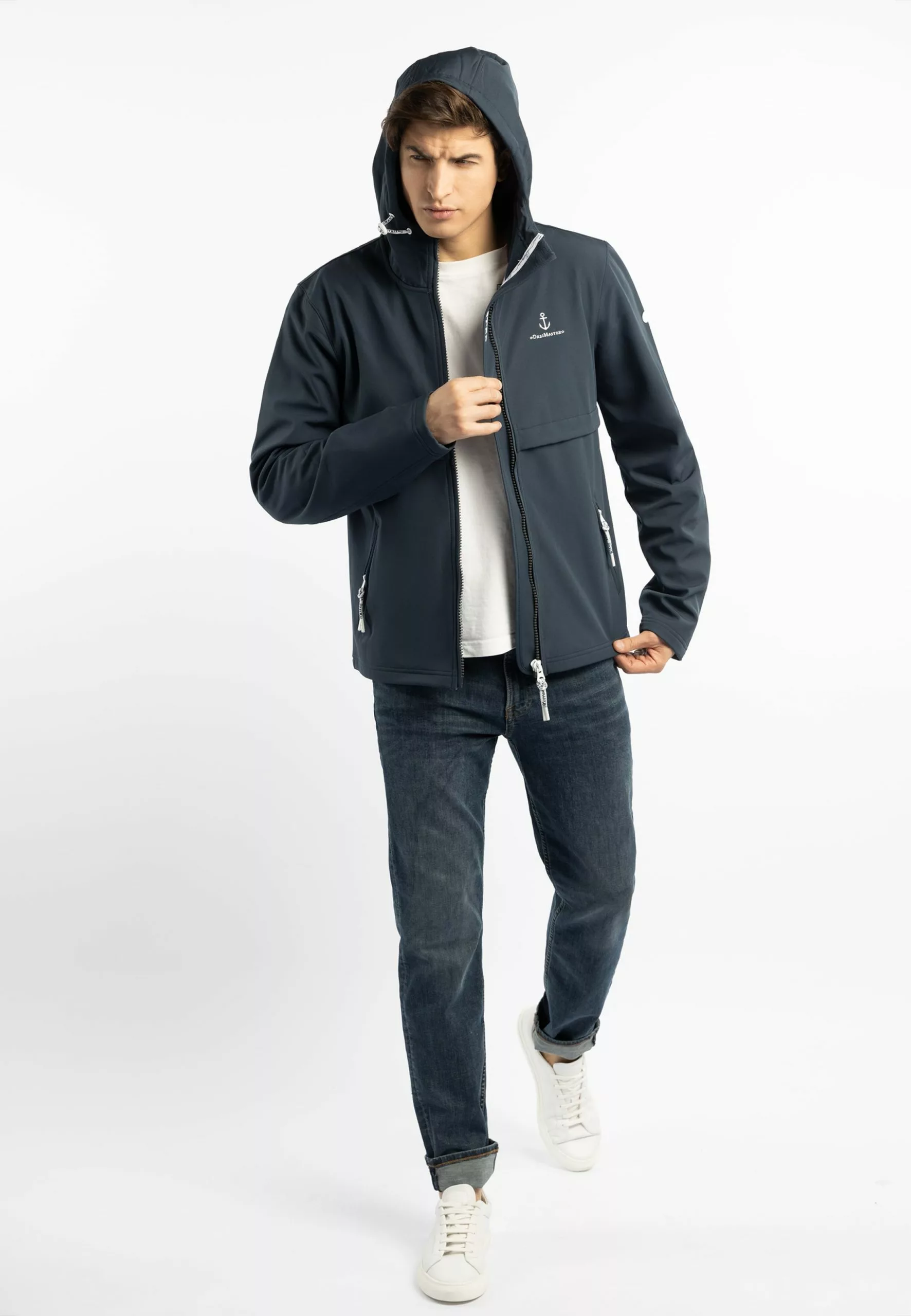 Vestes De Mi-saison Veste Mi-saison Homme Bleu Foncé 4 Vestes De Mi-saison Veste Mi-saison Homme Bleu Foncé – Image 4