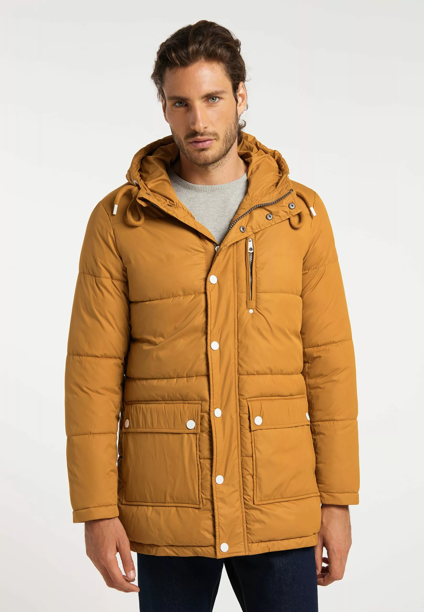 Parkas Parka D’hiver Homme Curry 2 Parkas Parka D’hiver Homme Curry – Image 2