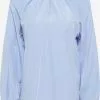Hauts Chemisier Femme Bleu Clair