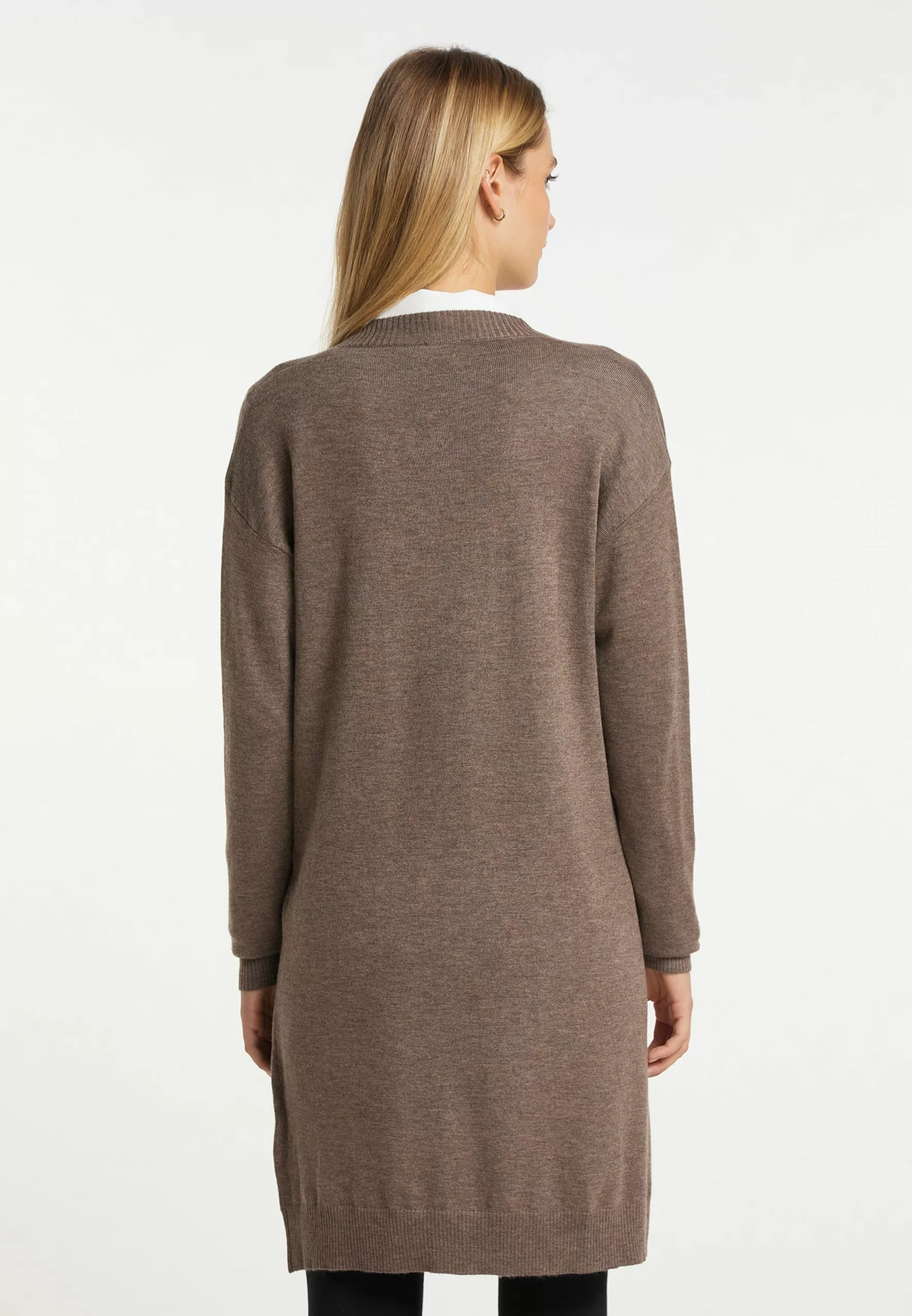 Gilets Cardigan Femme Taupe 3 Gilets Cardigan Femme Taupe – Image 3