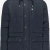 DreiMaster Vintage Parkas Parka D’hiver Homme Bleu Marine