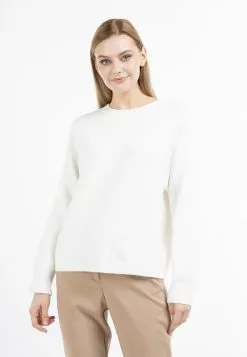 Pulls Basiques Pull-over Femme Blanc Cassé -Magasin Vintage Dreimaster aa0eb5e30871bca0bdfcec4043c08093