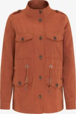 DreiMaster Vintage Vestes De Mi-saison Veste Mi-saison Femme Rouge Orangé