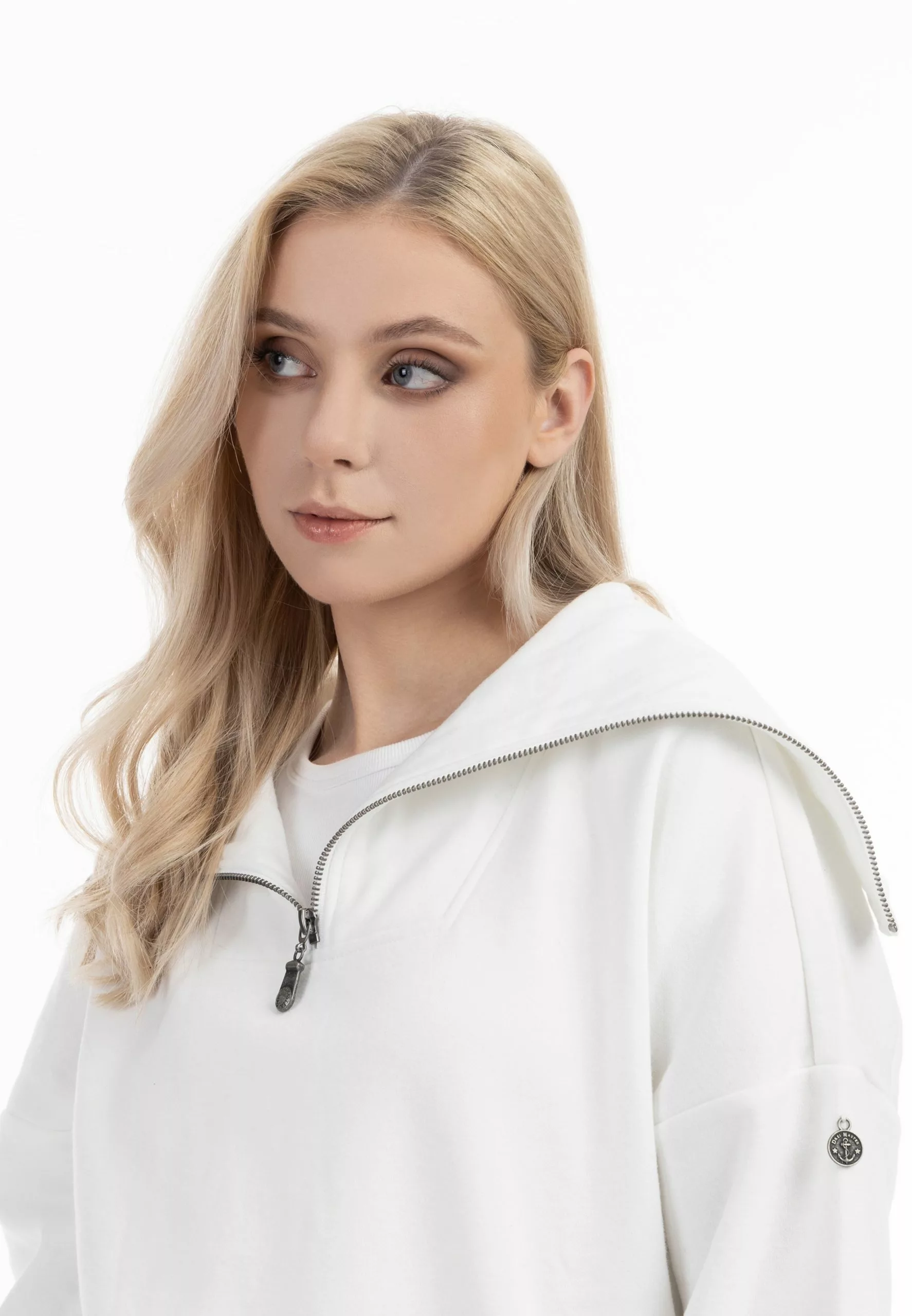 DreiMaster Vintage Sweats Sweat-shirt Idem Femme Blanc 5 DreiMaster Vintage Sweats Sweat-shirt Idem Femme Blanc – Image 5