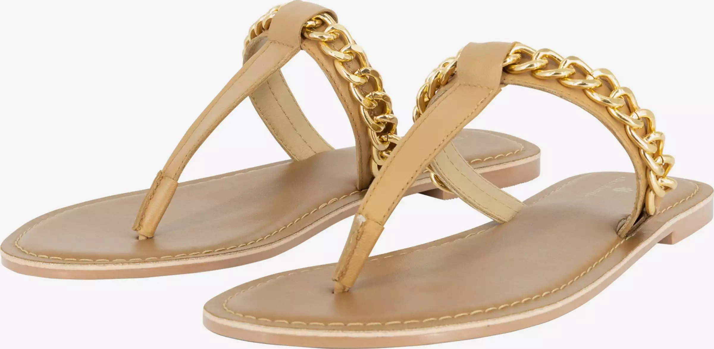 DreiMaster Vintage Sandales Tongs Femme Camel 2 DreiMaster Vintage Sandales Tongs Femme Camel – Image 2