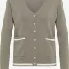 Gilets Cardigan Femme Gris Fumé