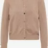 Gilets Cardigan Femme Beige
