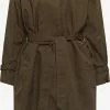 DreiMaster Vintage Trenchs Manteau Mi-saison Zitha Femme Vert Foncé