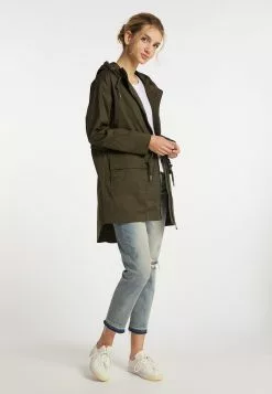 DreiMaster Vintage Parkas Parka Mi-saison Femme Olive -Magasin Vintage Dreimaster ae11700171ed17a83fd3f78be1abc0c5