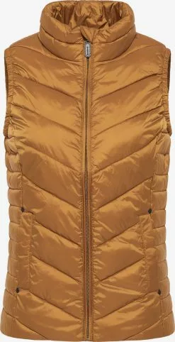 Vestes Sans Manches Gilet Femme Caramel