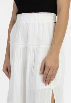 DreiMaster Vintage Jupes Midi Jupe Femme Blanc Cassé -Magasin Vintage Dreimaster b05917e292f725834f27c0400affa1d4