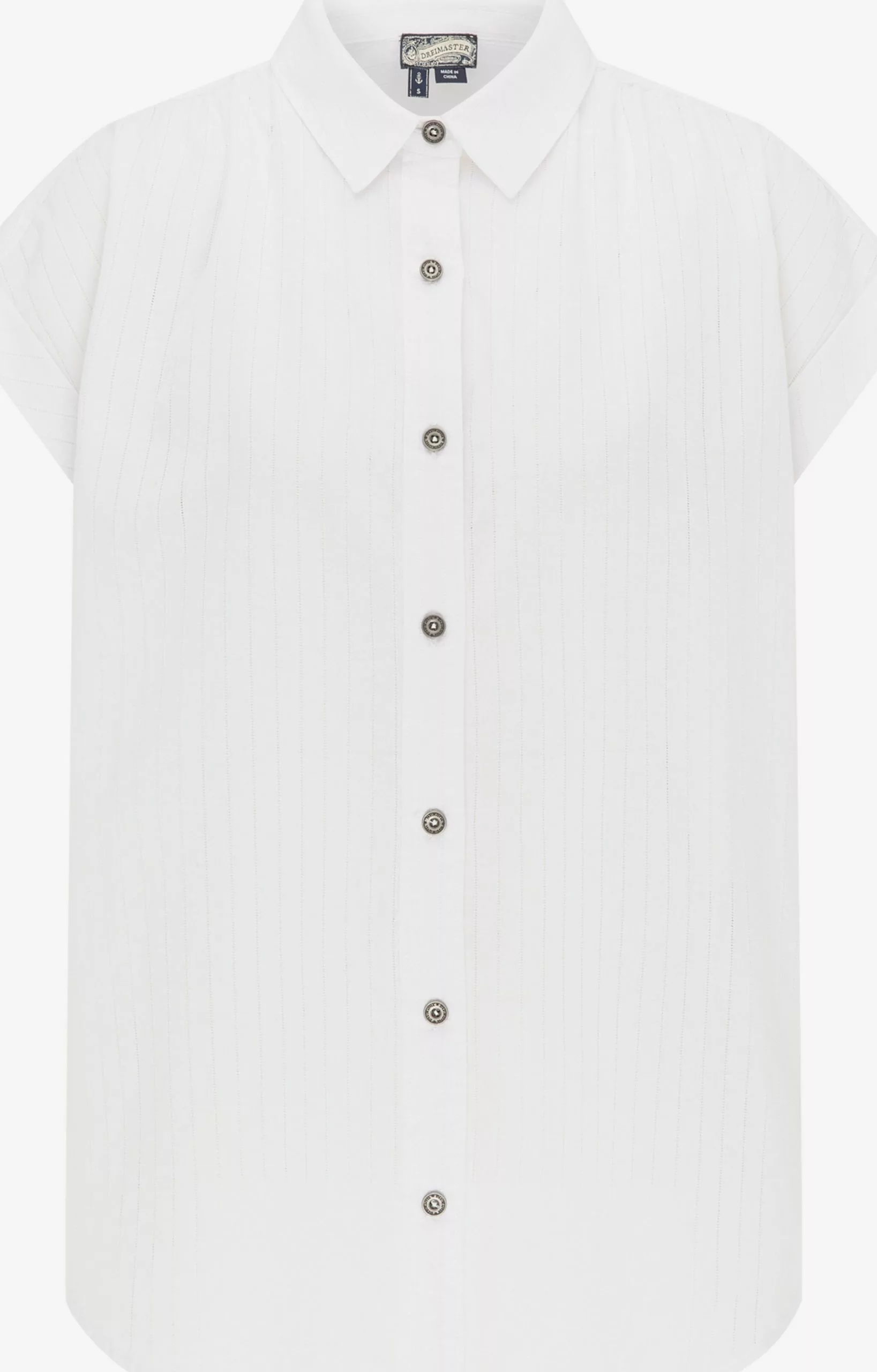 DreiMaster Vintage Blouses à Manches Courtes Chemisier Femme Blanc 1 DreiMaster Vintage Blouses à Manches Courtes Chemisier Femme Blanc