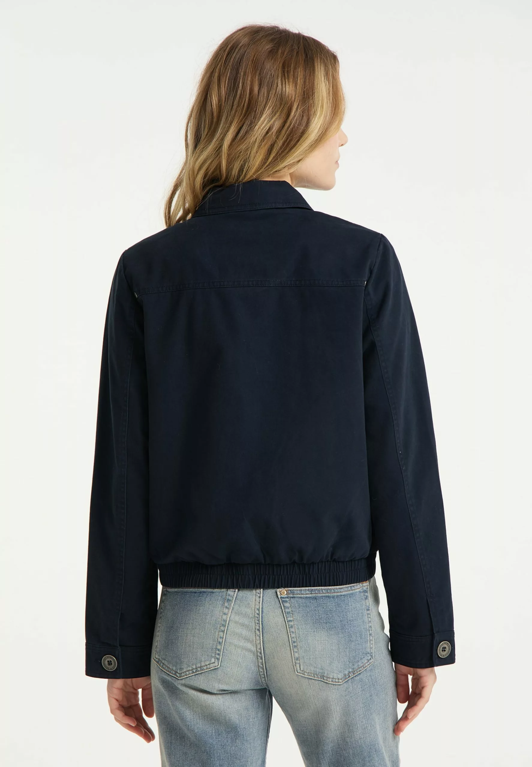 DreiMaster Vintage Vestes De Mi-saison Veste Mi-saison Femme Bleu Foncé 3 DreiMaster Vintage Vestes De Mi-saison Veste Mi-saison Femme Bleu Foncé – Image 3