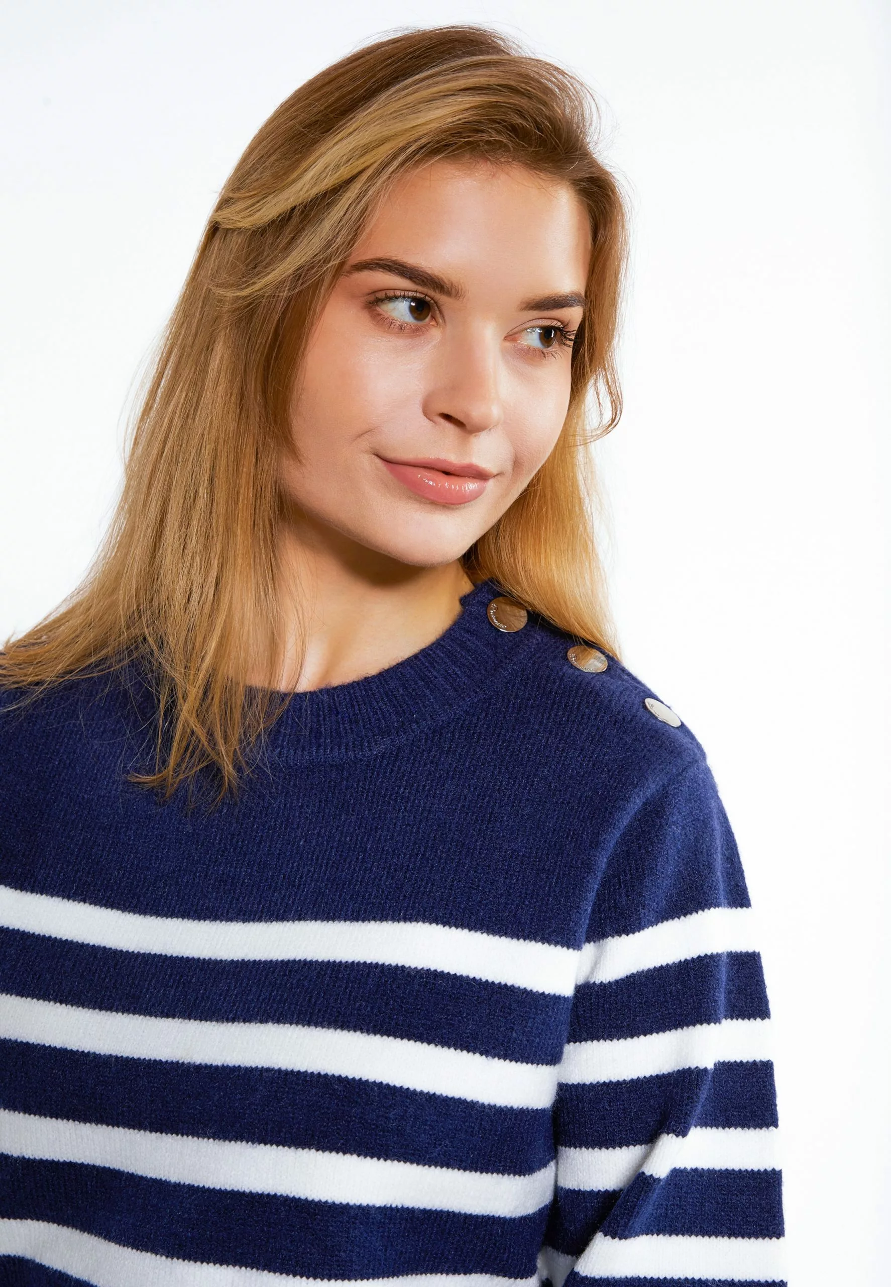 Pulls Maille Fine Pull-over Femme Marine 6 Pulls Maille Fine Pull-over Femme Marine – Image 6