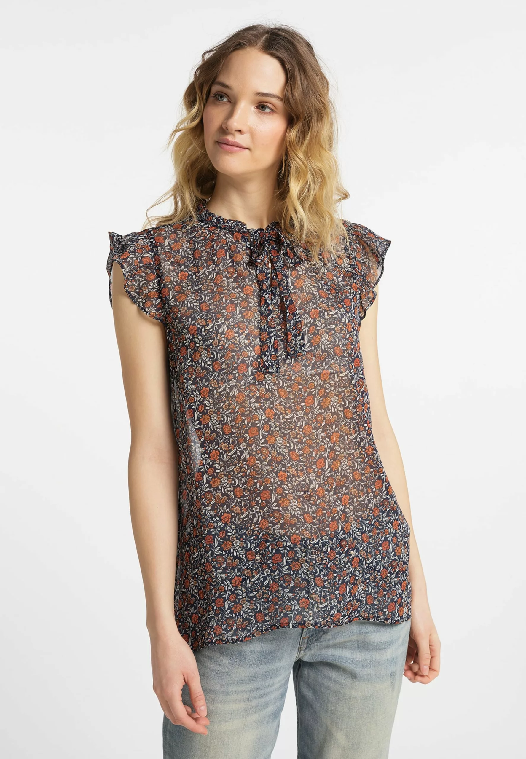 DreiMaster Vintage Blouses à Manches Courtes Chemisier Femme Mélange De Couleurs 2 DreiMaster Vintage Blouses à Manches Courtes Chemisier Femme Mélange De Couleurs – Image 2