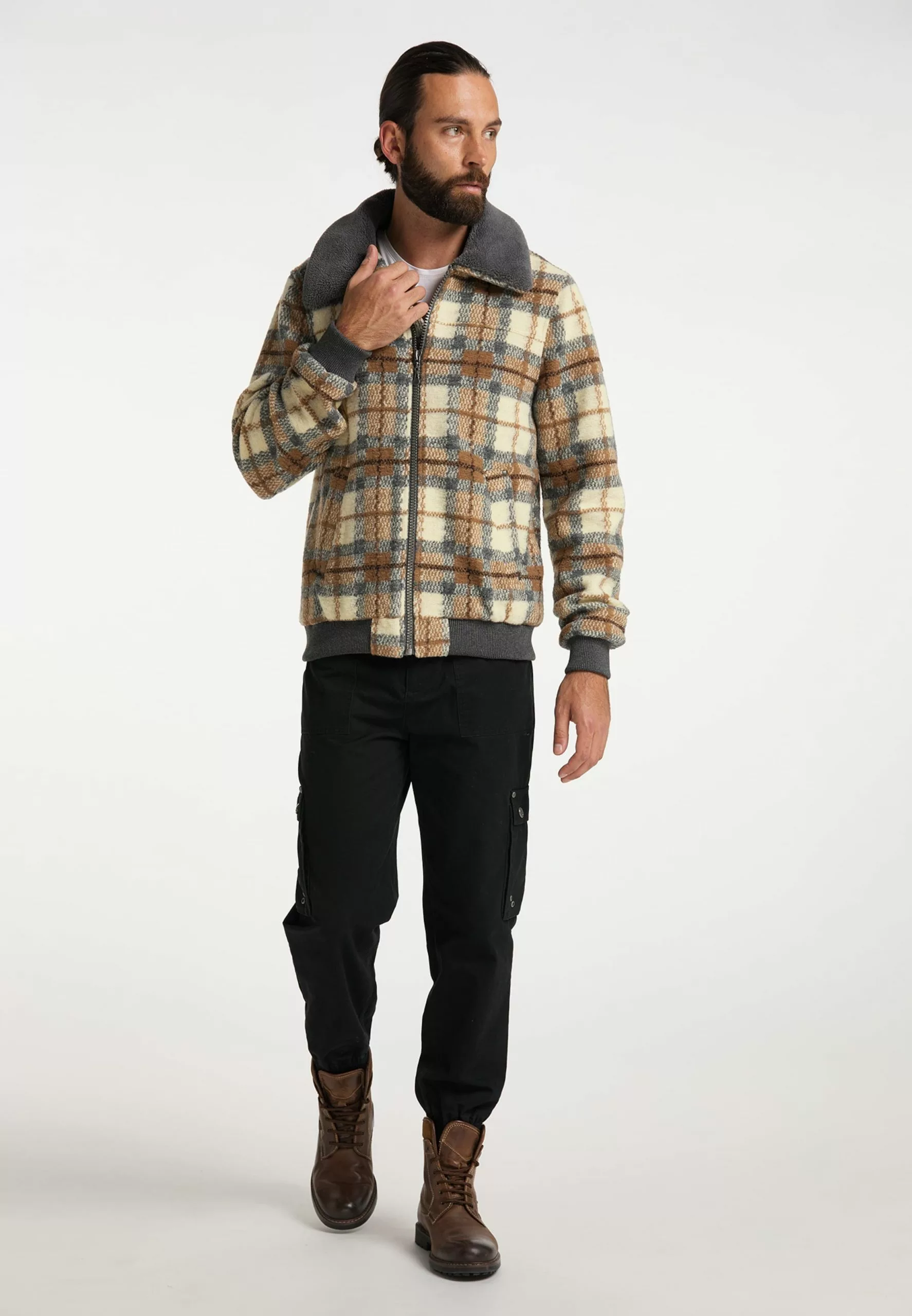 DreiMaster Vintage Vestes De Mi-saison Veste Mi-saison Homme Marron / Noisette 4 DreiMaster Vintage Vestes De Mi-saison Veste Mi-saison Homme Marron / Noisette – Image 4