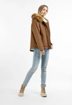 DreiMaster Vintage Vestes Dhiver Veste D’hiver Femme Cognac -Magasin Vintage Dreimaster b4f59af162e33701f7f28d534fc0a603