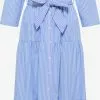 Robes Fluides Robe-chemise Femme Bleu Clair