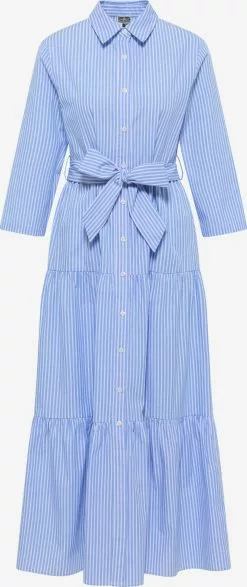 Robes Fluides Robe-chemise Femme Bleu Clair
