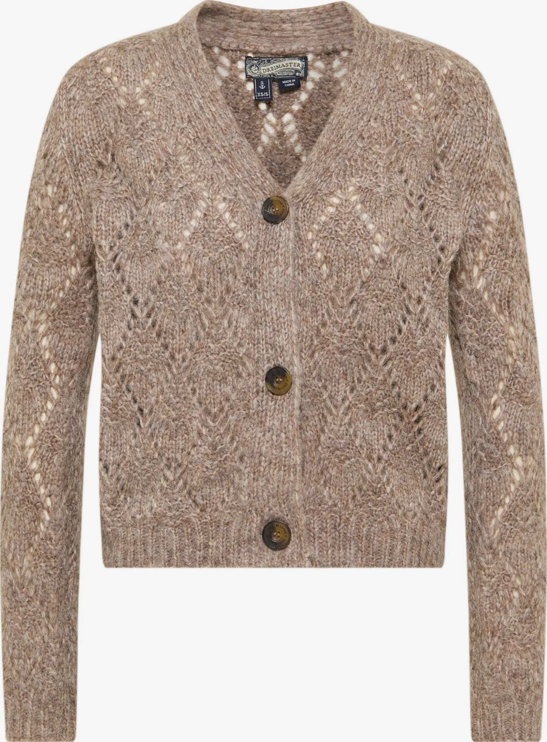 DreiMaster Vintage Gilets Cardigan Femme Chamois 1 DreiMaster Vintage Gilets Cardigan Femme Chamois