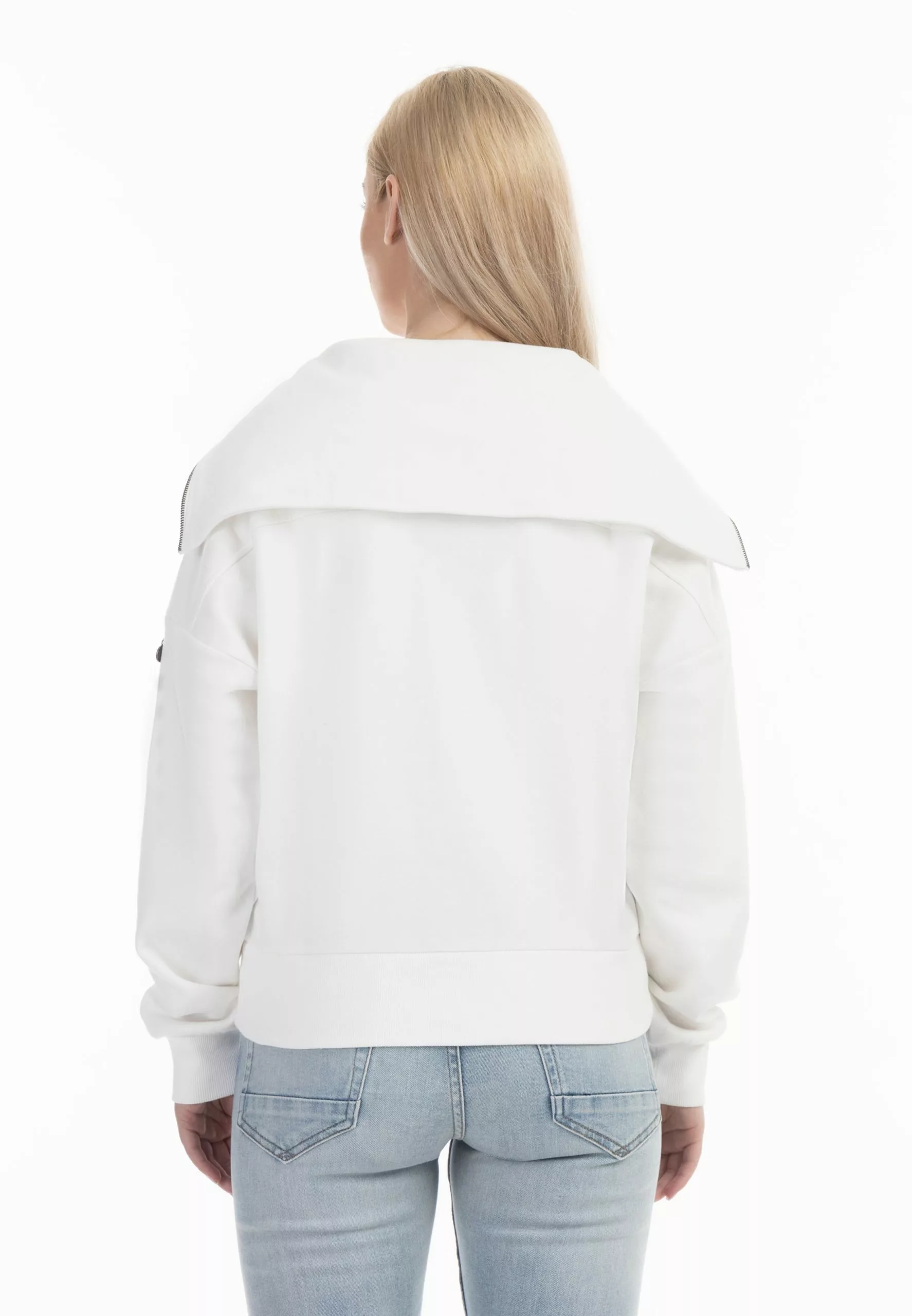 DreiMaster Vintage Sweats Sweat-shirt Idem Femme Blanc 3 DreiMaster Vintage Sweats Sweat-shirt Idem Femme Blanc – Image 3