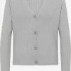 Gilets Cardigan Femme Gris
