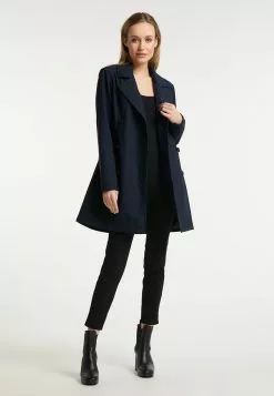 Manteaux Courts Manteau Mi-saison Femme Bleu Foncé -Magasin Vintage Dreimaster b622fb8c008b273bc79061ebabbf365b