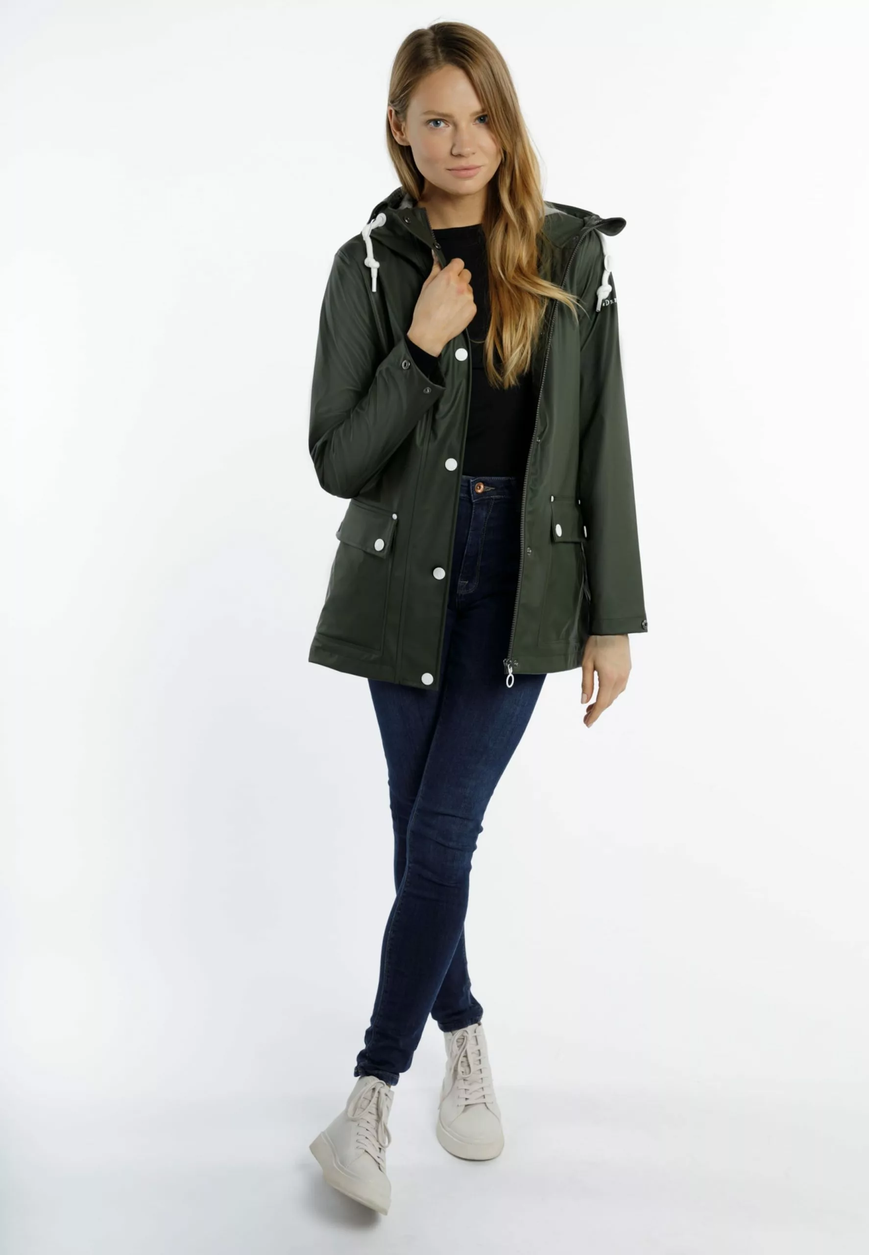 Vestes Dextérieur Veste Fonctionnelle Femme Vert Foncé 4 Vestes Dextérieur Veste Fonctionnelle Femme Vert Foncé – Image 4
