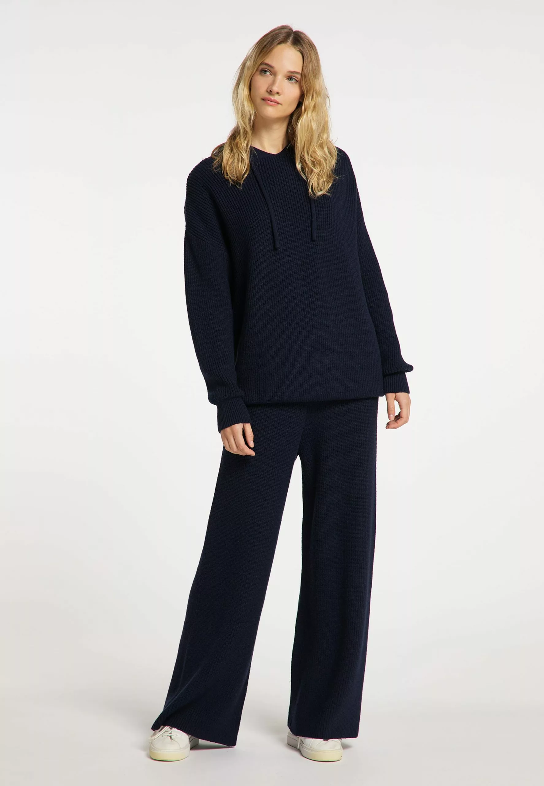 DreiMaster Vintage Pulls à Capuche Pull-over Femme Marine 4 DreiMaster Vintage Pulls à Capuche Pull-over Femme Marine – Image 4