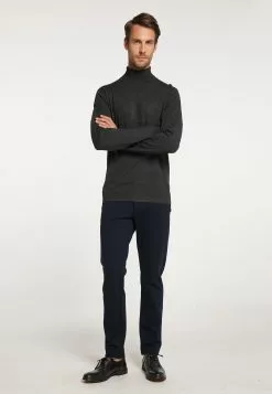 Pulls à Col Roulé Pull-over Homme Gris Foncé -Magasin Vintage Dreimaster b861cc7e8533f750cb4f69ad88210471