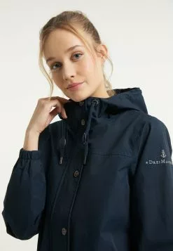 Vestes De Mi-saison Veste Mi-saison Femme Bleu Foncé -Magasin Vintage Dreimaster b980881d88346f6648d91bc8169c6015