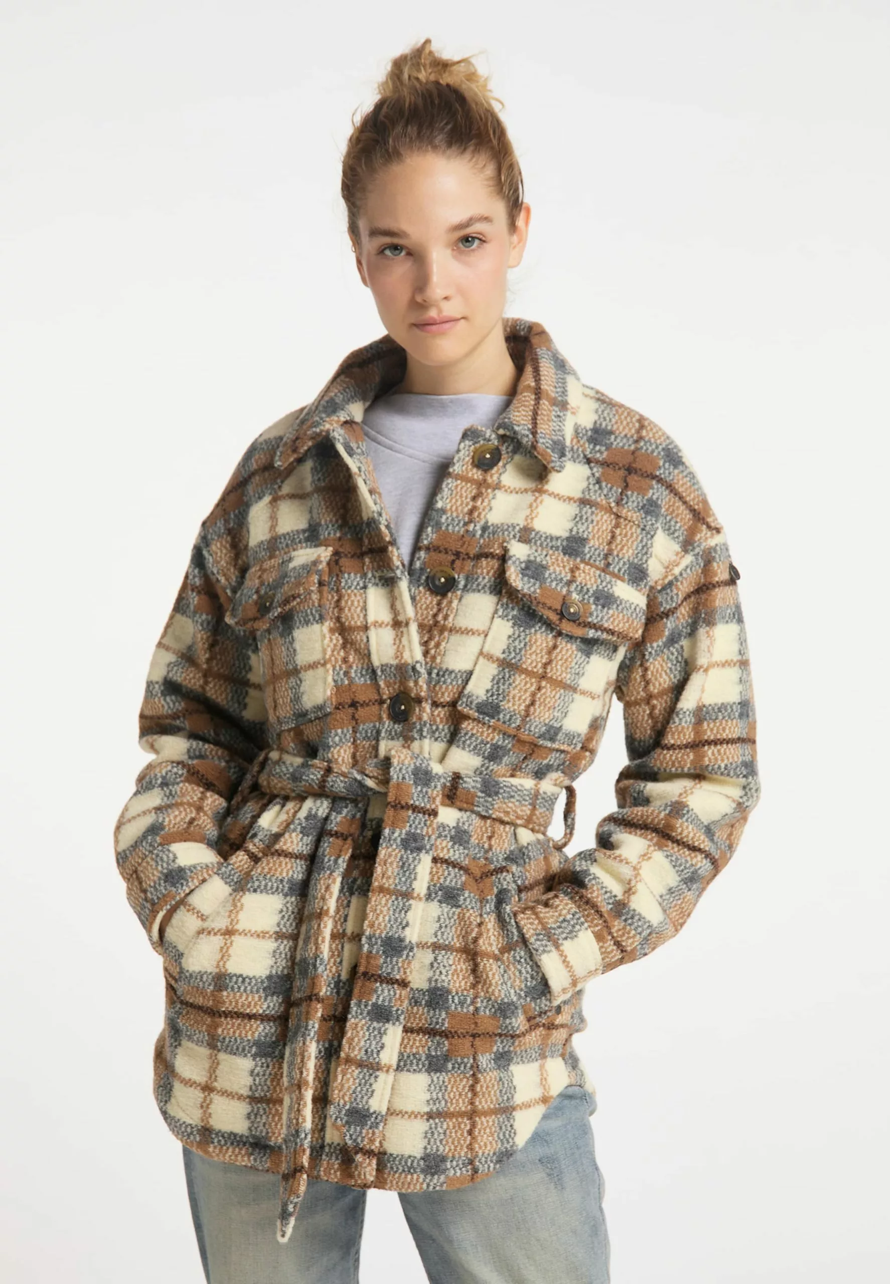 DreiMaster Vintage Vestes De Mi-saison Veste Mi-saison Femme Marron 2 DreiMaster Vintage Vestes De Mi-saison Veste Mi-saison Femme Marron – Image 2