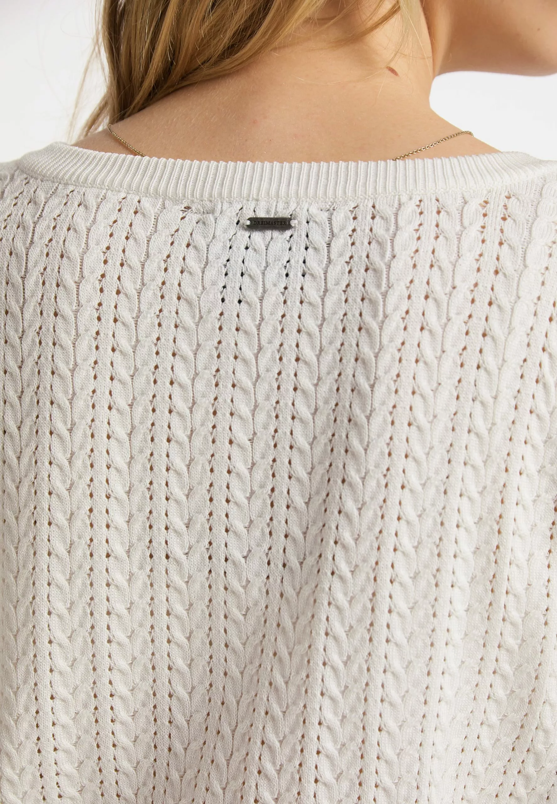 DreiMaster Vintage Gilets Cardigan Femme Blanc Cassé 5 DreiMaster Vintage Gilets Cardigan Femme Blanc Cassé – Image 5