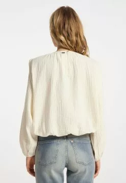 DreiMaster Vintage Hauts Chemisier Femme Blanc Cassé -Magasin Vintage Dreimaster baa6ab281f721c567eeaadfdda826066