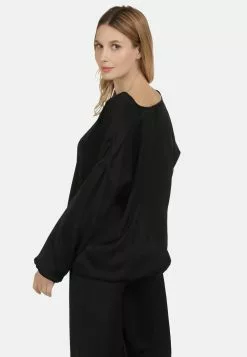 DreiMaster Vintage Hauts Chemisier Femme Noir -Magasin Vintage Dreimaster bb3fe3574569979ff1fa2db59ef25719