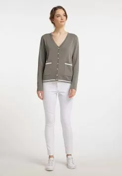 Gilets Cardigan Femme Gris Fumé -Magasin Vintage Dreimaster bc43220bb30ada6daa4e42a93902d288