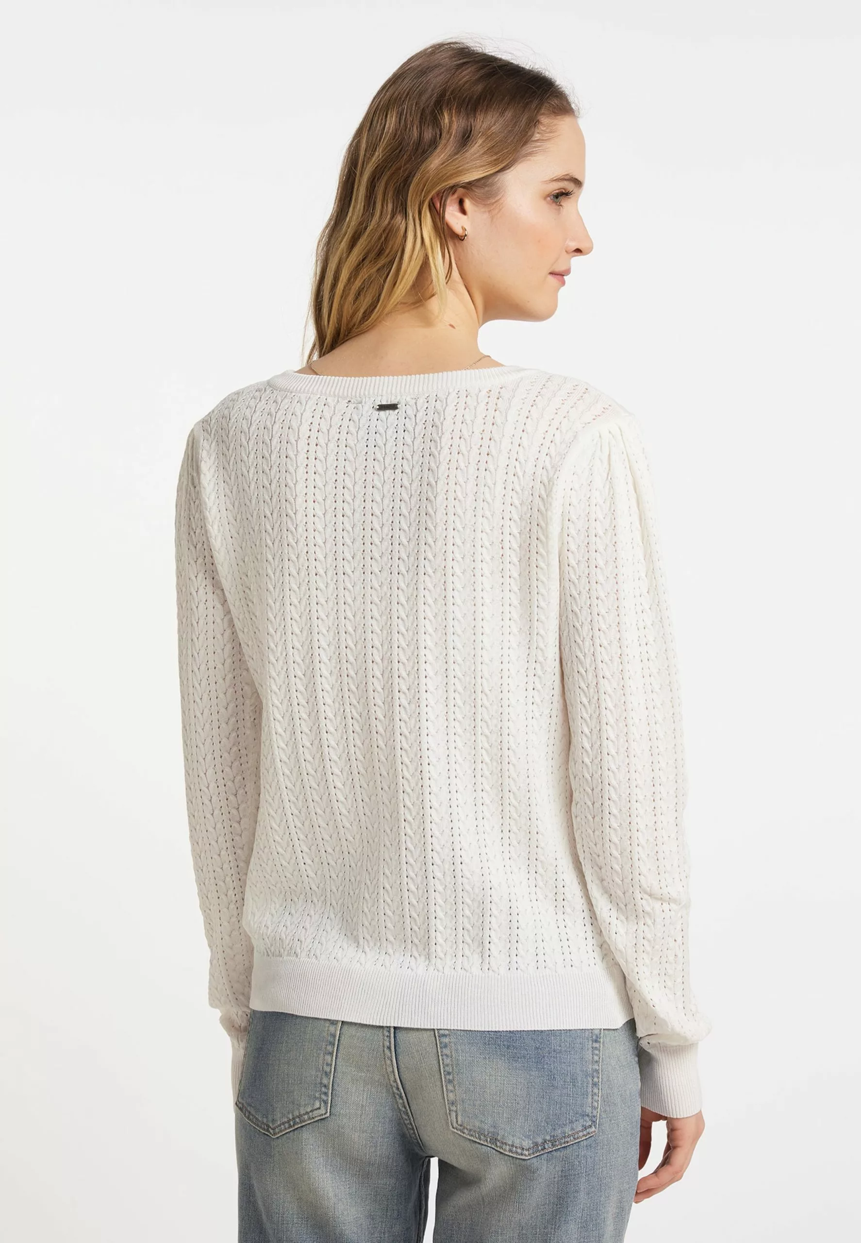 DreiMaster Vintage Gilets Cardigan Femme Blanc Cassé 3 DreiMaster Vintage Gilets Cardigan Femme Blanc Cassé – Image 3