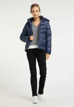 Vestes Dhiver Veste D’hiver Femme Bleu Foncé -Magasin Vintage Dreimaster bcb8acc4e00f8c0cdd751dbd17816fa4