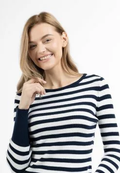 Pulls Maille Fine Pull-over Palpito Femme Bleu Marine / Blanc Cassé 9 Pulls Maille Fine Pull-over Palpito Femme Bleu Marine / Blanc Cassé -Magasin Vintage Dreimaster bec876e1885a2a4e0f0af690bb4cba19