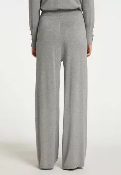 Pantalons En Toile Wide Leg Pantalon Femme Gris Chiné -Magasin Vintage Dreimaster c027c53f651779a67076ab6a7e5967ac